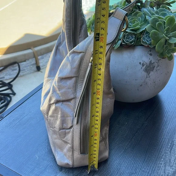 B. Makowsky gray soft leather purse with stud strap - Picture 8 of 11